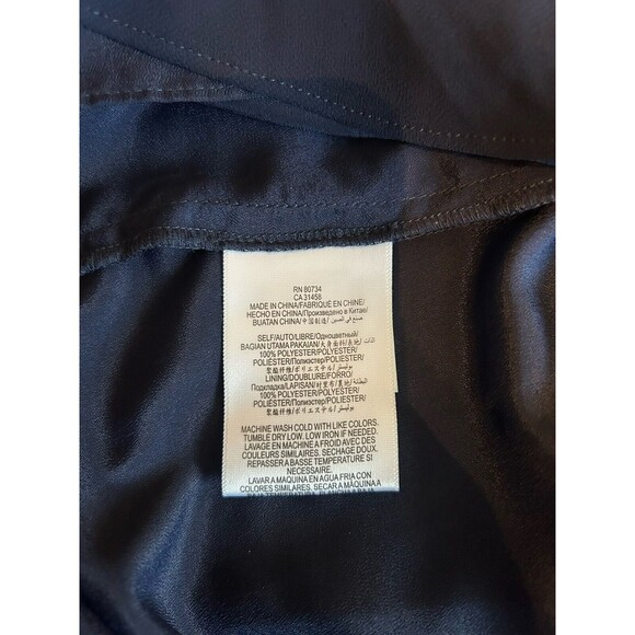 BCBGeneration Navy Blue Ruffle Mini Dress Size 2 Zip‎ Halter Sleeveless - Picture 9 of 9